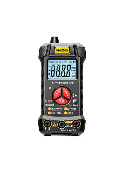 Мультиметр M167 измерения: V, A, R, C, T, F, функция hFE (YT32073) Aneng (364275635)