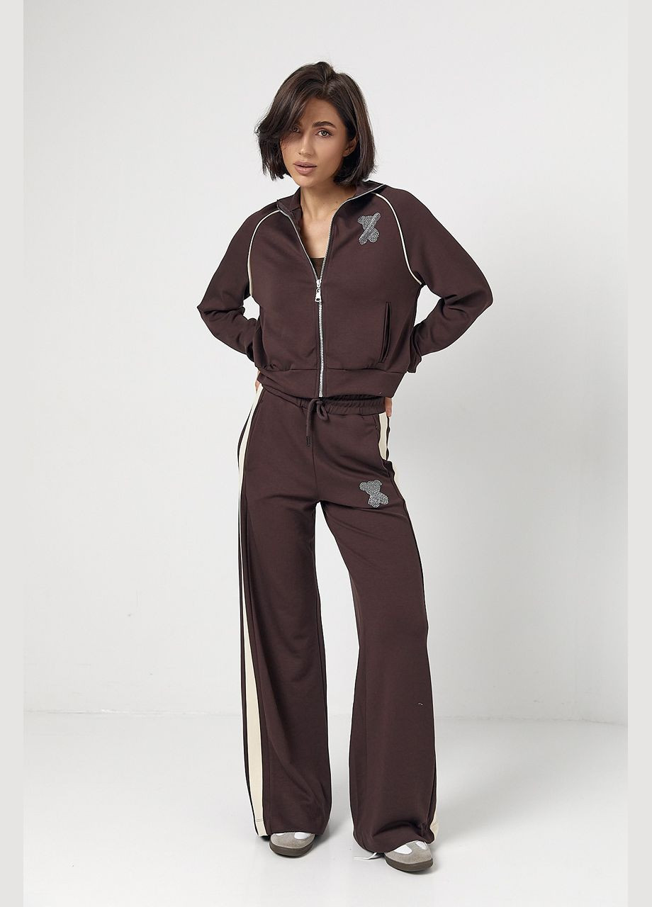 Спортивный костюм с мишкой из термостразов Lurex (317618578)