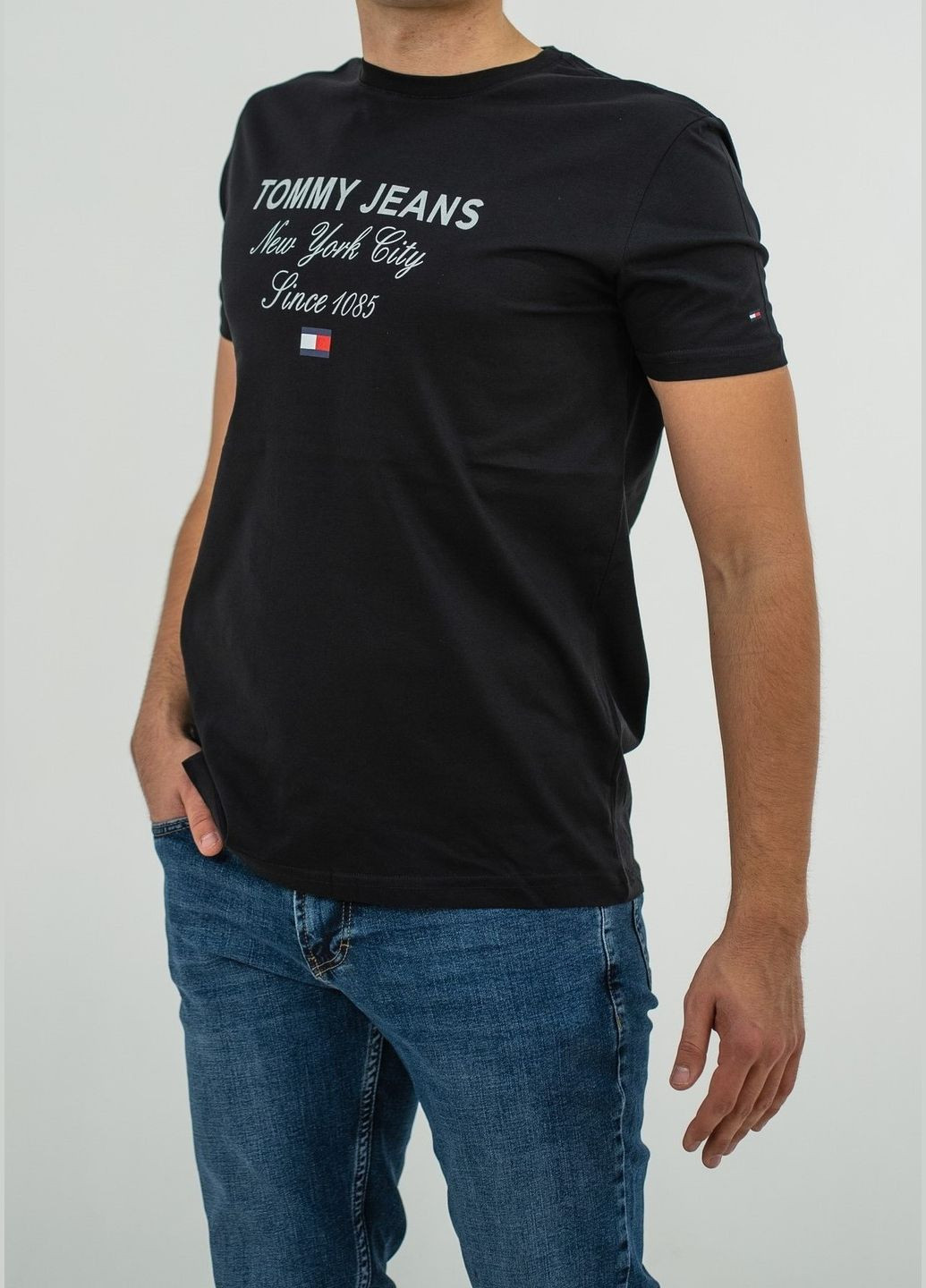 Черная футболка мужская Tommy Hilfiger New York
