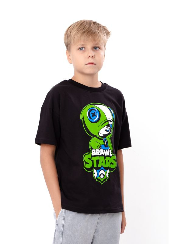 Черная летняя футболка детская (p-17656) Носи своє