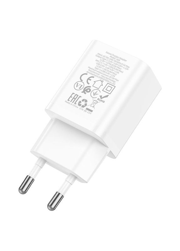 Сетевое зарядное устройство PD20W+QC3.0 charger White Hoco N28 Founder (368698218)