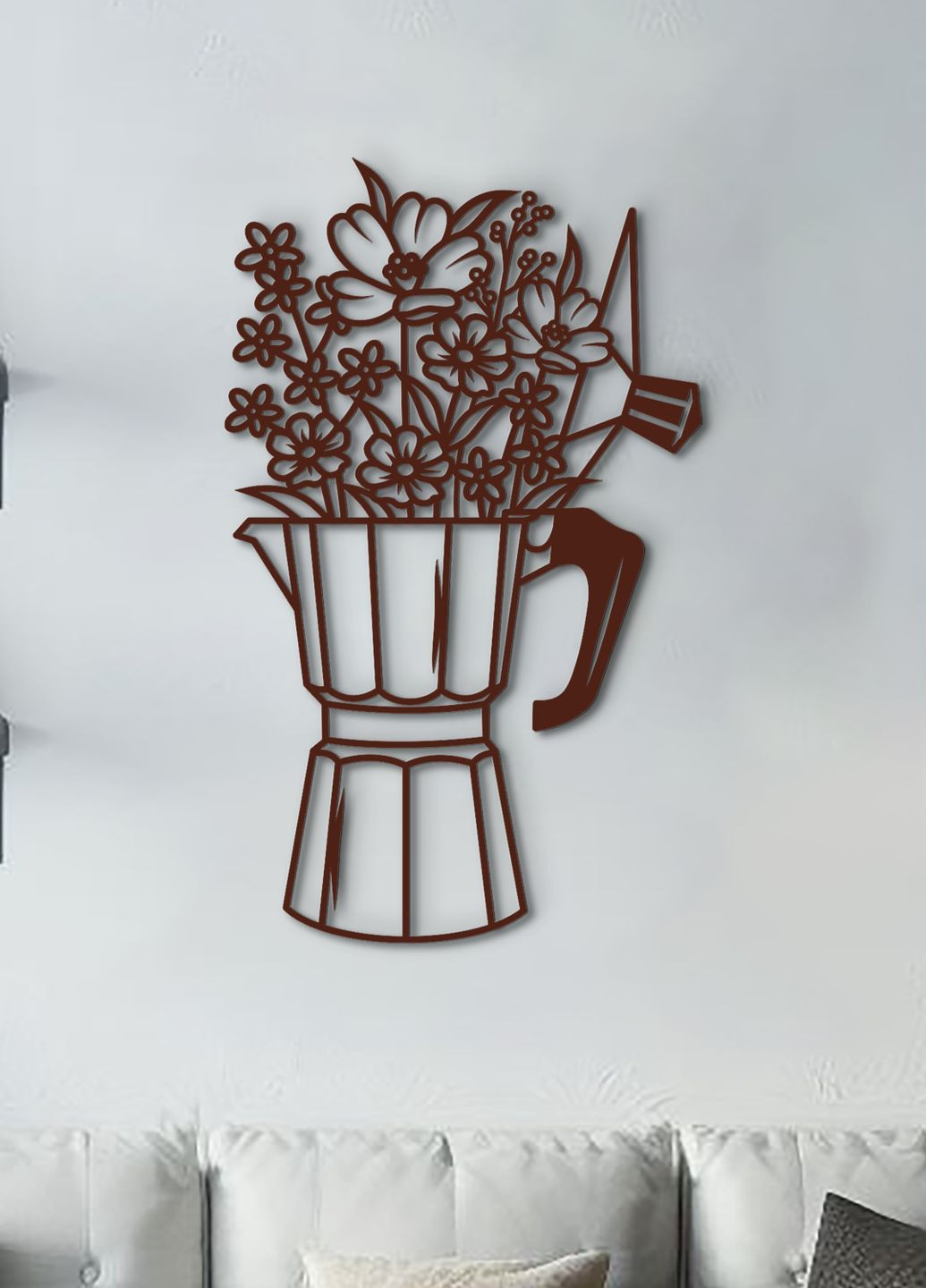 Современная картина на кухню, деревянный декор для дома "Арома кофе", оригинальный подарок 25х15 см Woodyard (292013188)