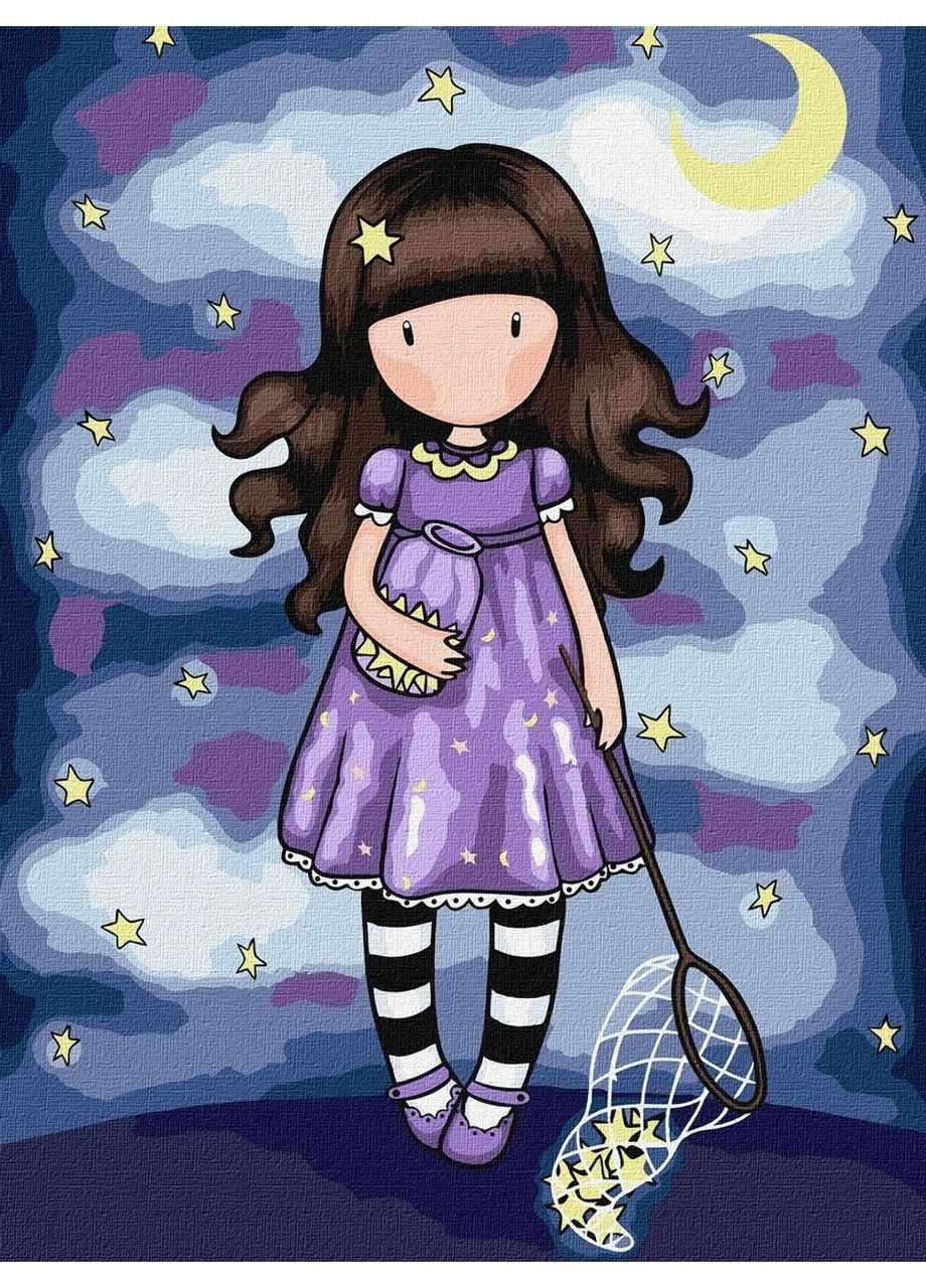 Картина по номерам " " /KHO8680/ "Catch A Falling Star Santoro Gorjuss Collection" 30*40см Ідейка (373955256)