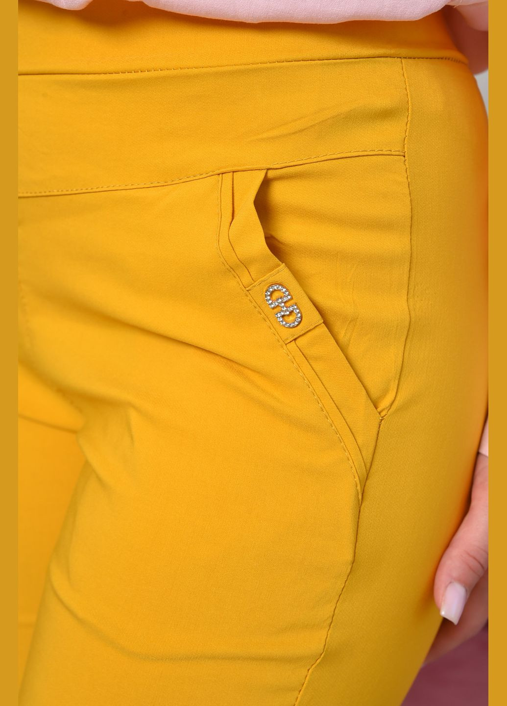 Штаны женские желтого цвета Let's Shop (278274353)