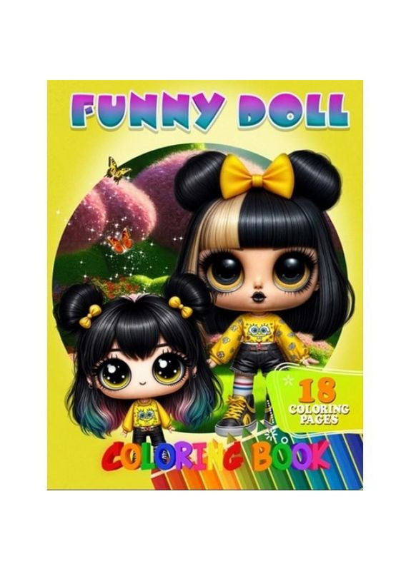 Розмальовка для дітей Funny Doll А05122405 формат А4 No Brand (329896298)