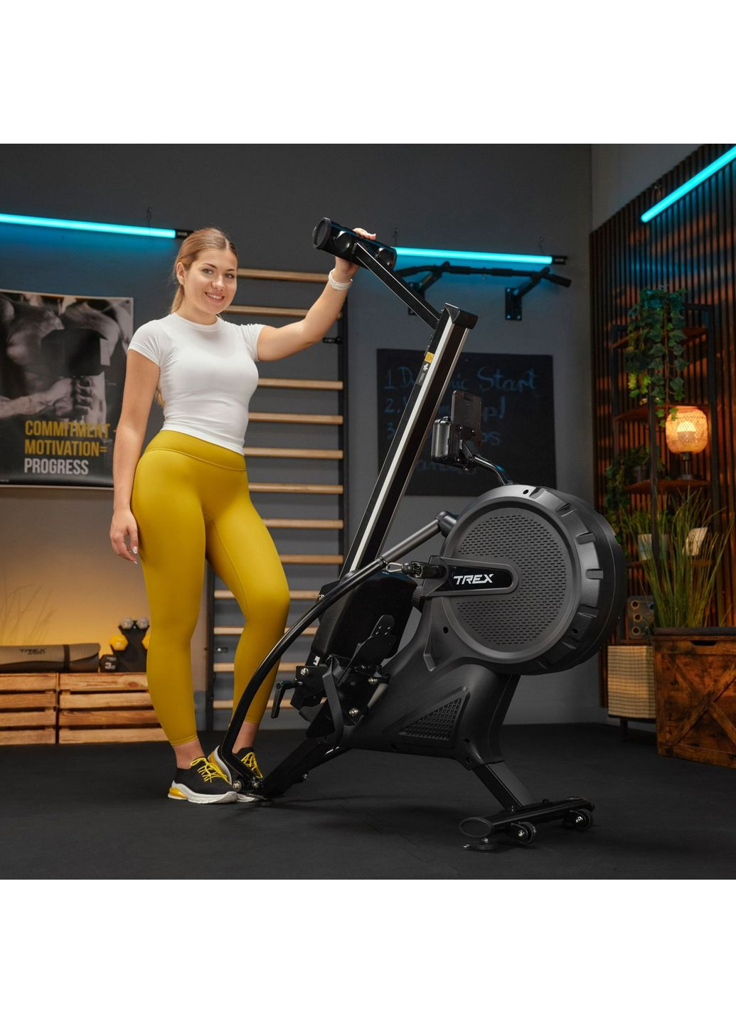 Гребний тренажер APRON TX-880RM аеромагнітний TREX Sport (370677645)