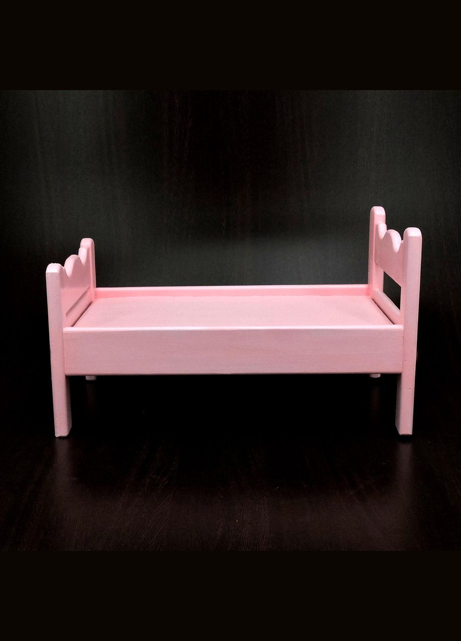 Кровать для кукол из дерева Ариэль барби (КРТ-000150) No Brand (328606008)