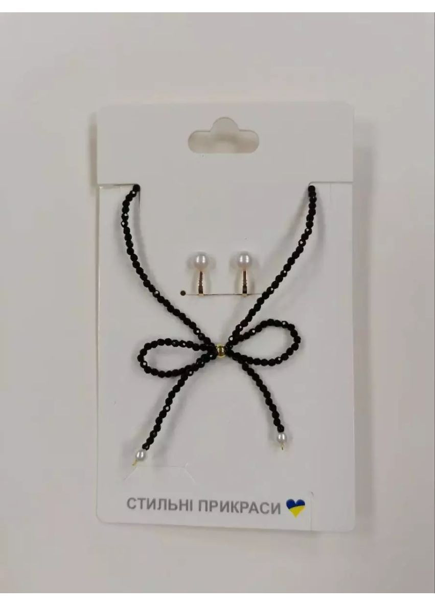 Набір дитячих прикрас: серйани і чокер-ожерелье, 12 шт., в асортименті - No Brand B4353 (371926699)