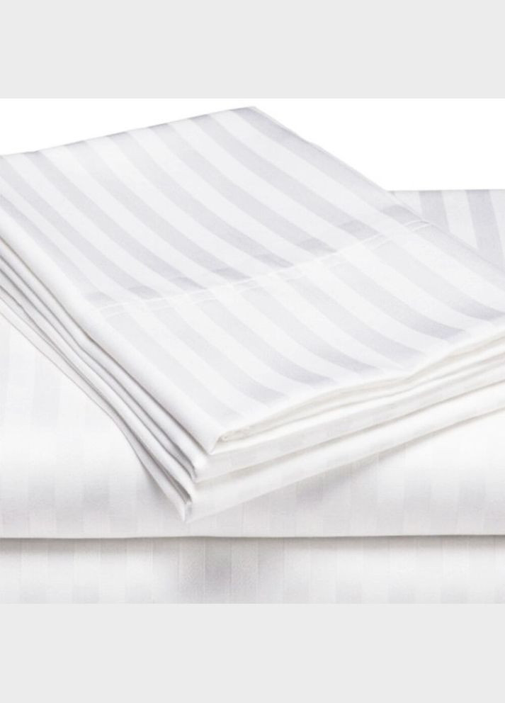 Простынь сатин страйп - 200x220 Белая Viluta (316450824)