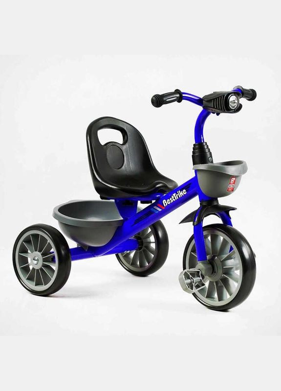 Велосипед трехколесный BS-12530 с EVA колесами, музыкальной фарой и корзинами Best Trike (348108904)