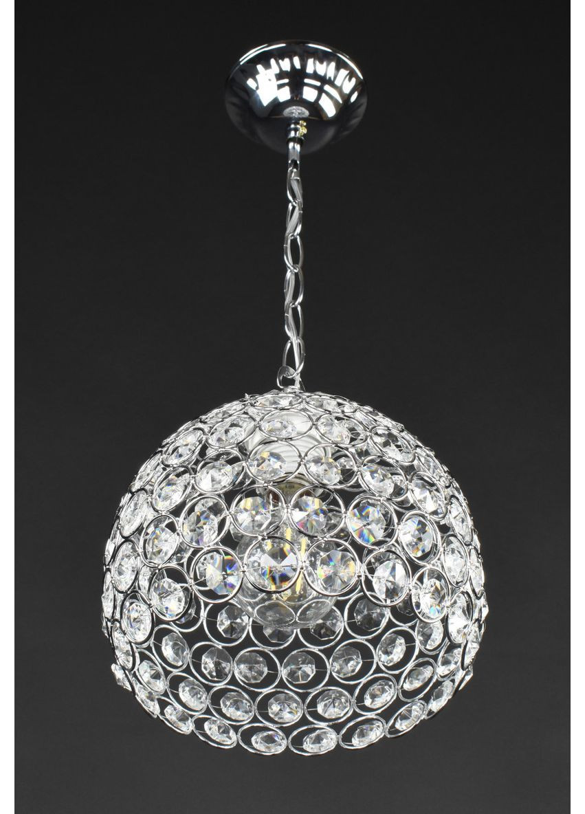 Люстра підвісна на 1 лампочку 28222 Хром 27-42х20х20 см. Sunnysky (364496466)