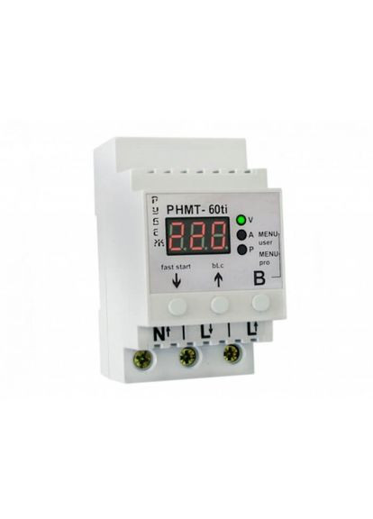 Багатофункціональне реле напруги РНМТ-60ti 60 А на DIN-рейку Rubezh (346086904)