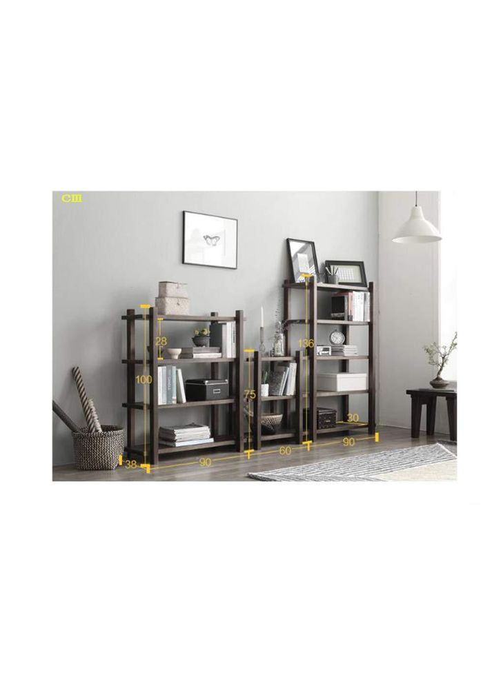 Этажерка разборная из дерева Ковентри 60х38х75 мокко (МЕБ-0018010) No Brand (327870011)