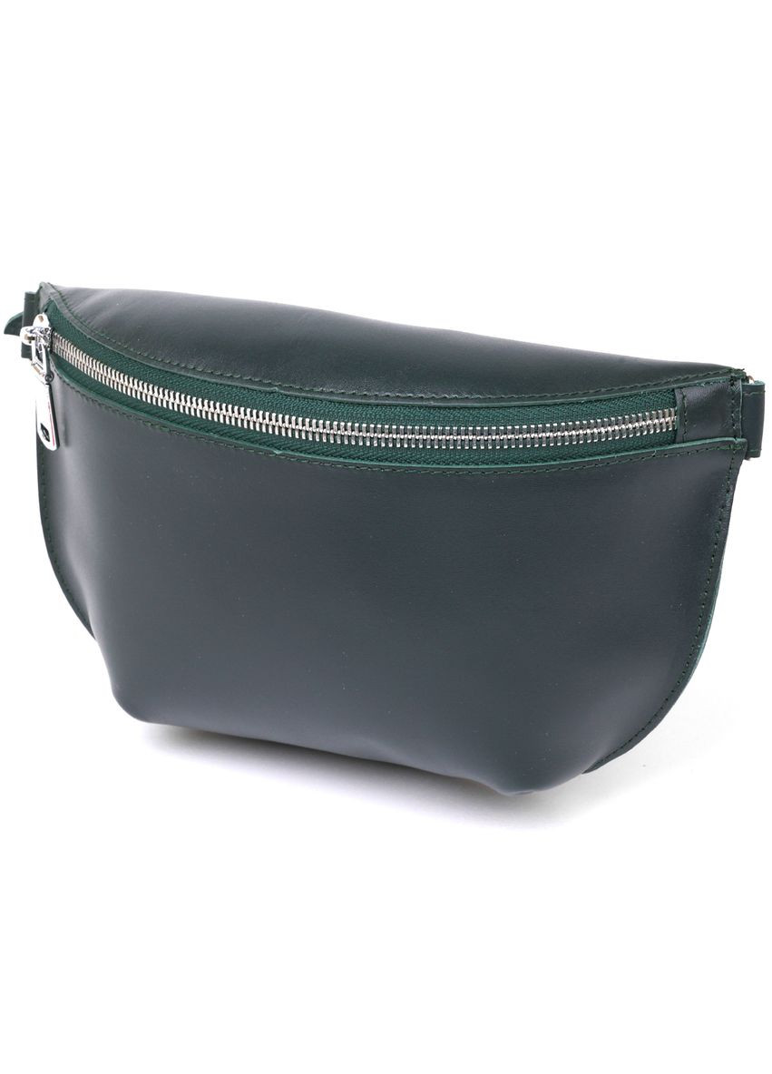 Поясная сумка женская кожаная через плечо 16390 Зеленый Shvigel (302007595)