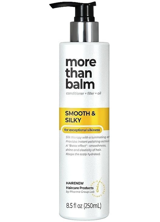 Бальзам для волос "Ламинирующий ультрашелк" Smooth & Silky Balm Hair 250ml (1191024-31156911) HAIRENEW (368661375)