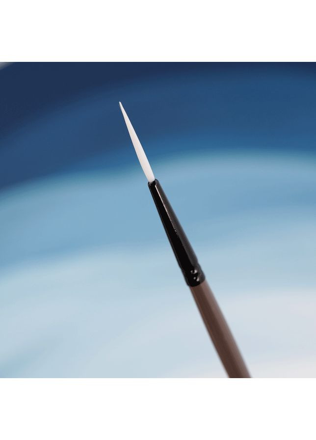 Кисть синтетика лайнер MOON 1203RL №0 короткая ручка ROSA Роса (362581747)