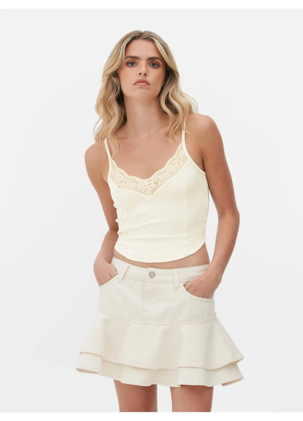 Топ лето,кремовый, Primark (349458078)