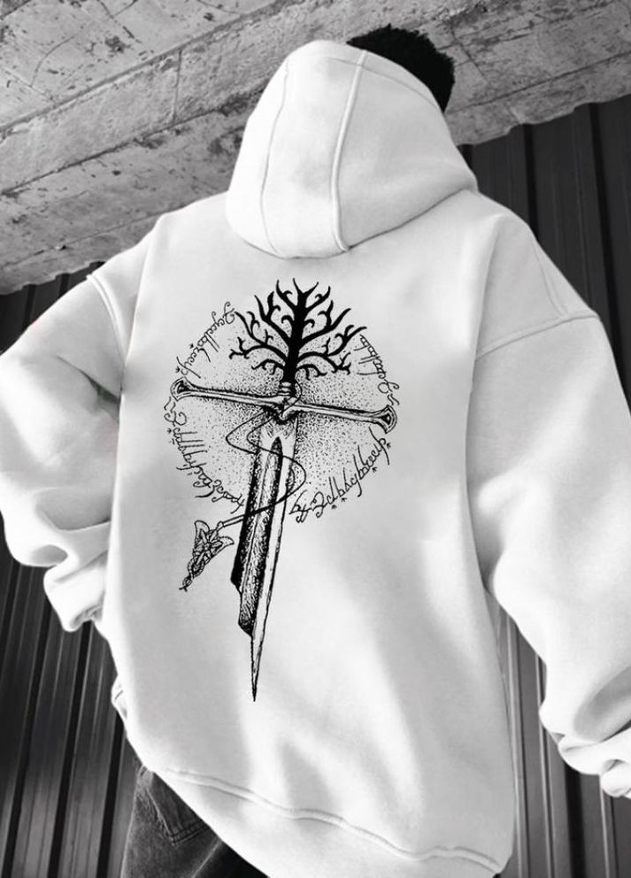 Худи с ДТФ (оверсайз) No Brand (297312362)