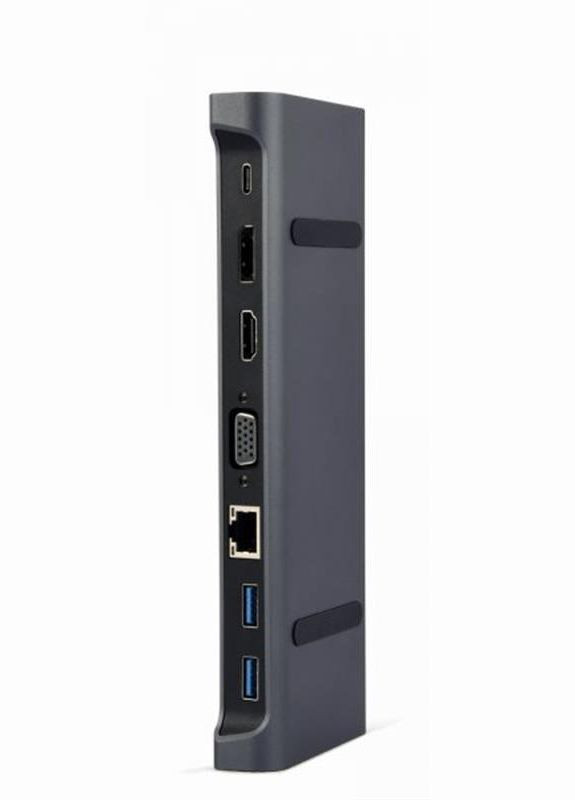 Док-станція USB-C 9-в-1 (A-CM-COMBO9-02) USB-хаб + HDMI/VGA/PD/LAN/3.5-мм аудіо Cablexpert (316631494)