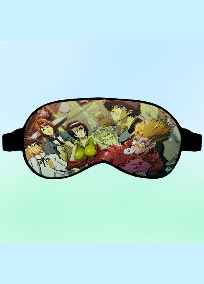 Маска для сна Аниме Триган #0007 черная No Brand (315045535)