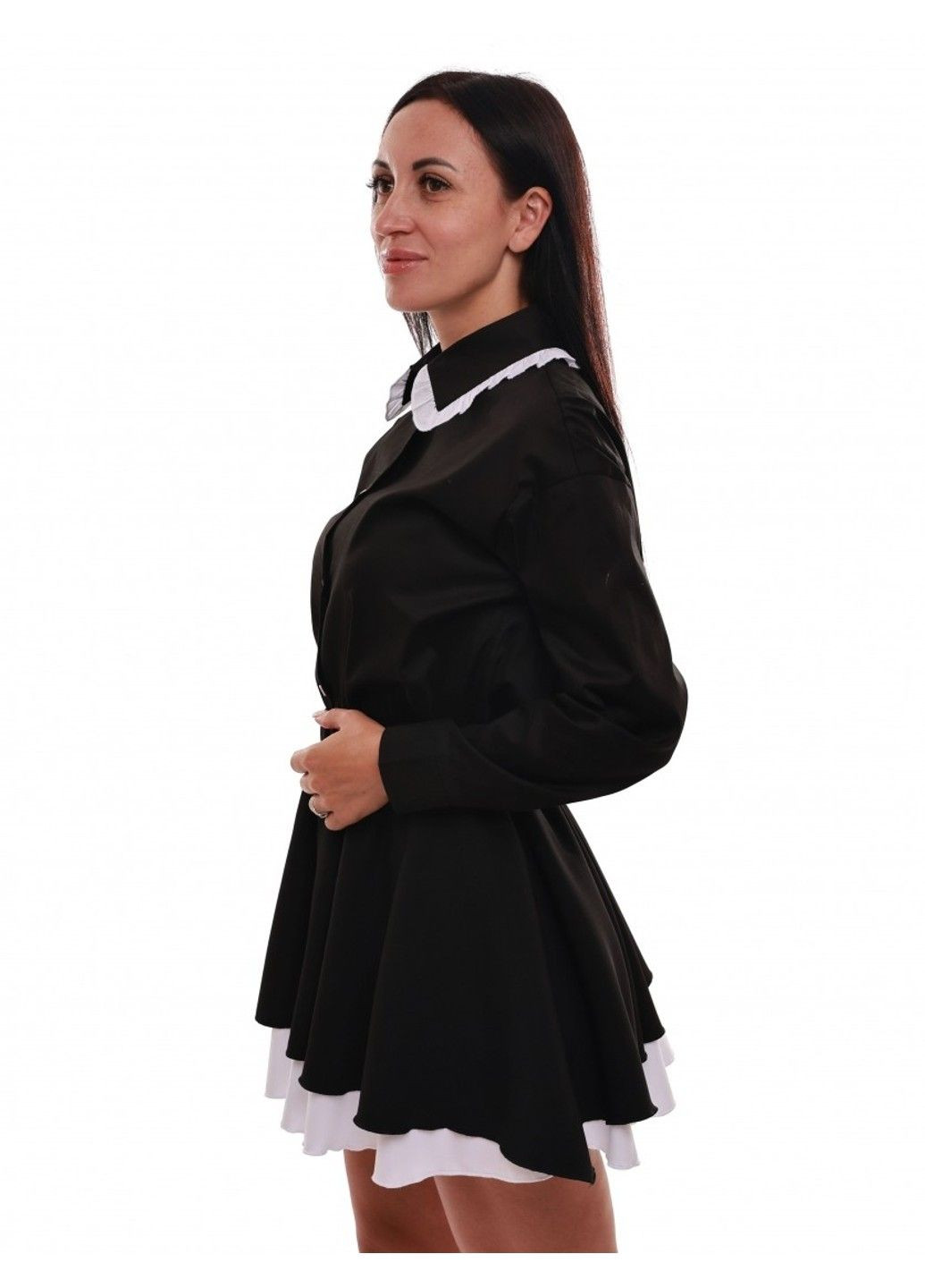 Чорна сорочка жіноча Street Fashion