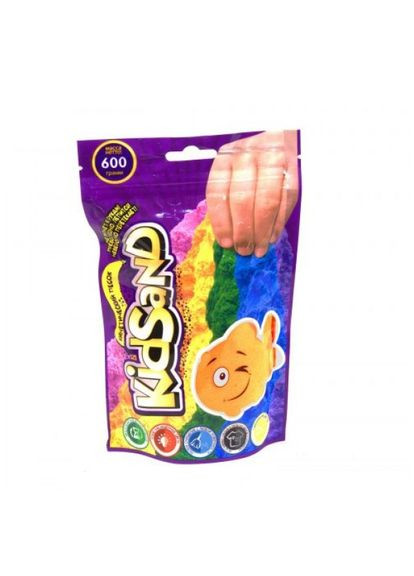 Кинетический песок "KidSand" оранжевый, в пакете, 600 г Danko Toys (318019817)