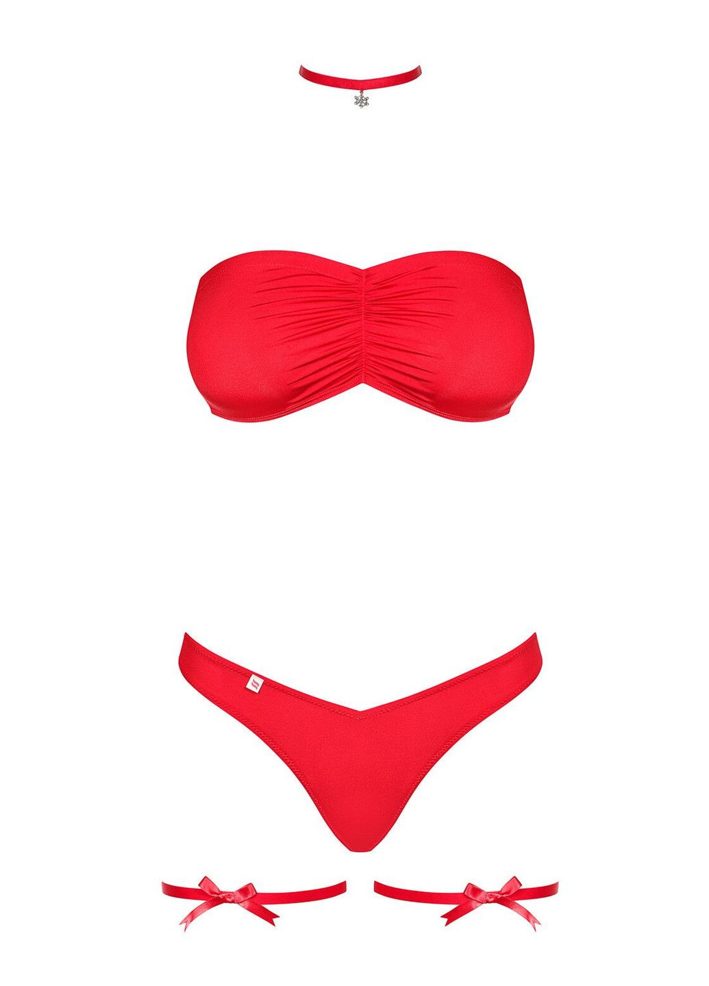 Червоний демісезонний комплект kissmas set cherrylove Obsessive