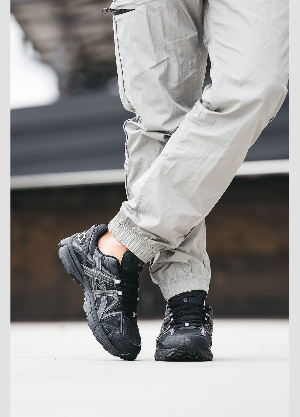 Кроссовки женские и мужские Asics Gel-Kahana 8 black rose gold | Асикс Гель-Кахана 8 черные No Brand чёрные всесезоны (315155250)