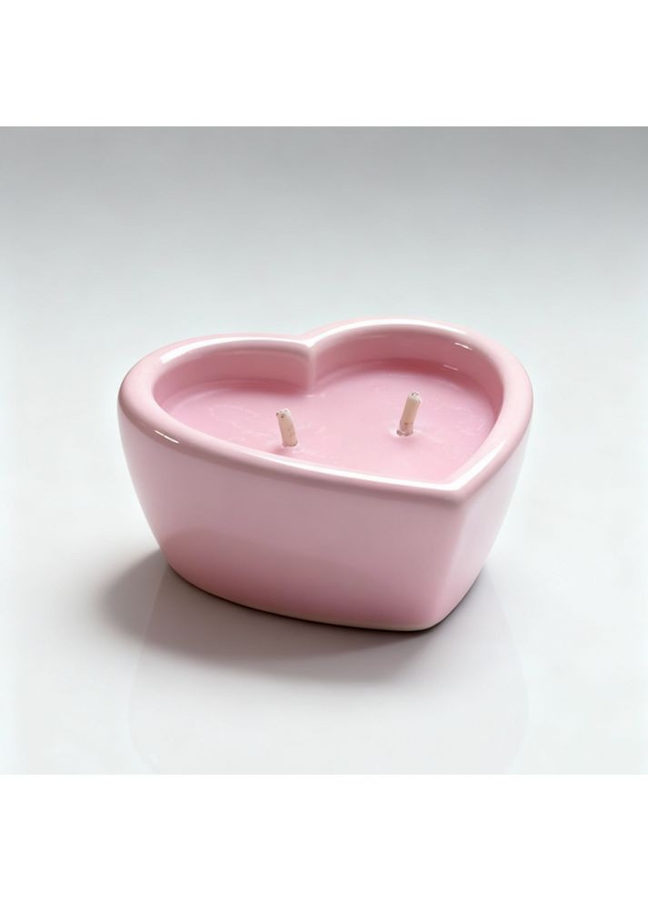 Массажная свеча с ароматом черники Blueberry в форме сердца, 70 мл Candy (369660670)