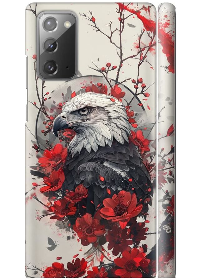 3D пластиковый матовый чехол 'Рубиновый орел' для Endorphone Samsung Galaxy Note 20 (291125624)