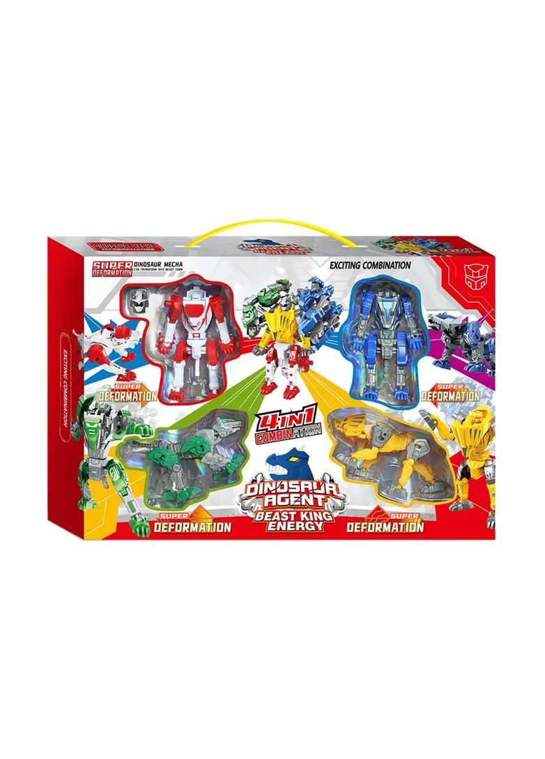 Робот 4 в 1 из пластика в ассортименте 323-18 Країна іграшок Хло6274 (370652962)