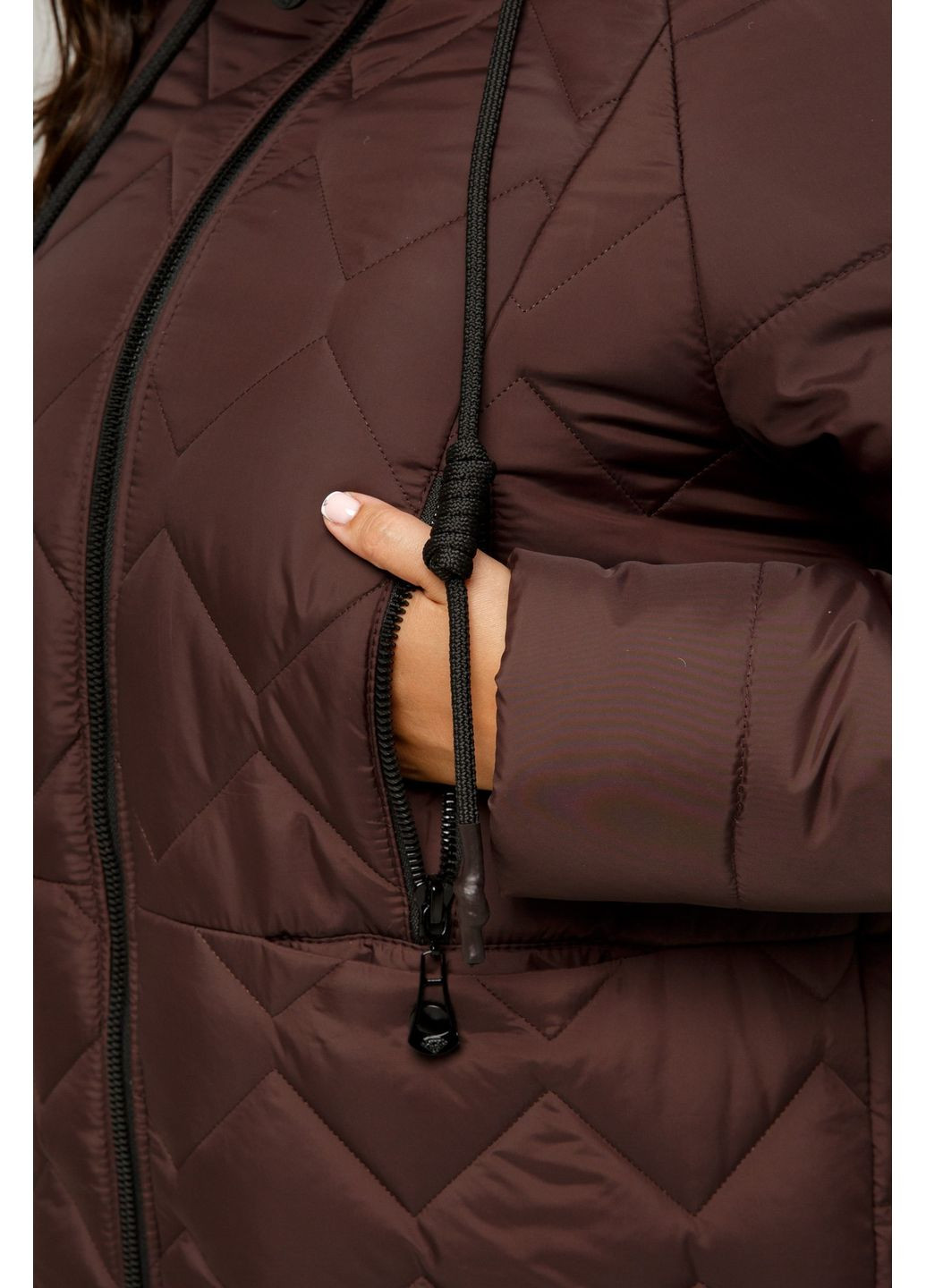 Коричневая зимняя куртка тоскана all posa (ap101655p) A'll Posa