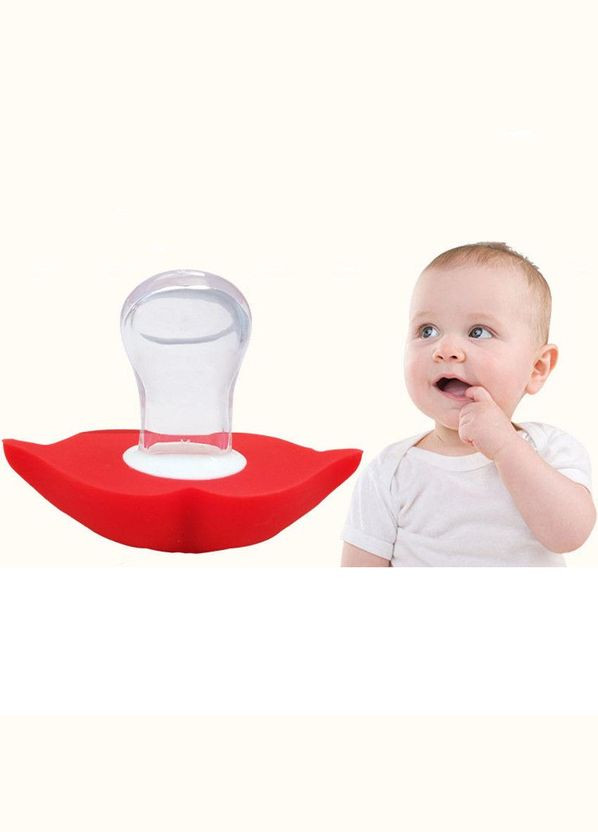 Пустушка-прорізувач з губками ортодонтична Червона No Brand (334712634)