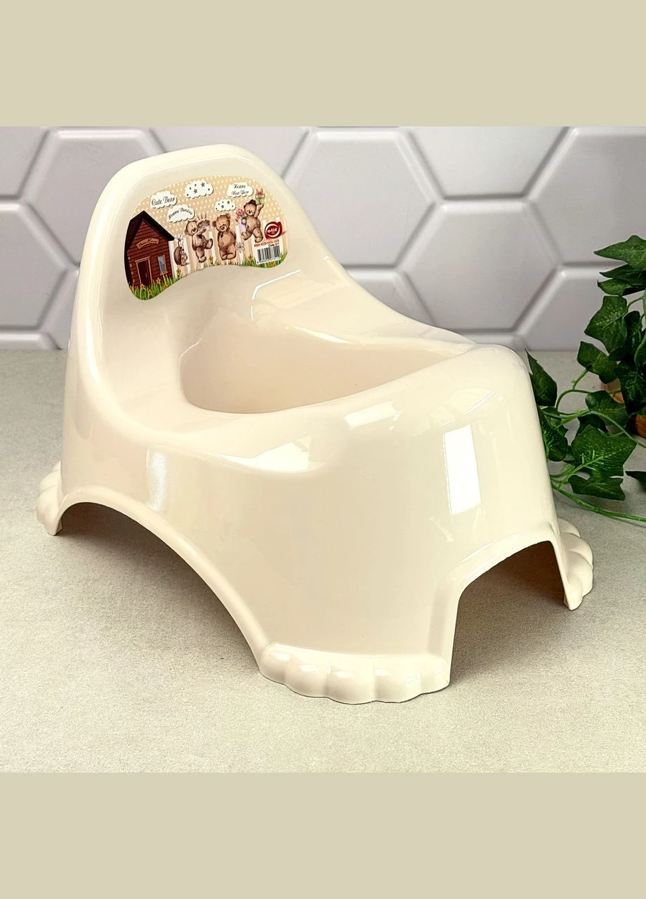 Детский горшок кремовый универсальный Potty Chair, Турция Elif Elif Plastik (334342444)