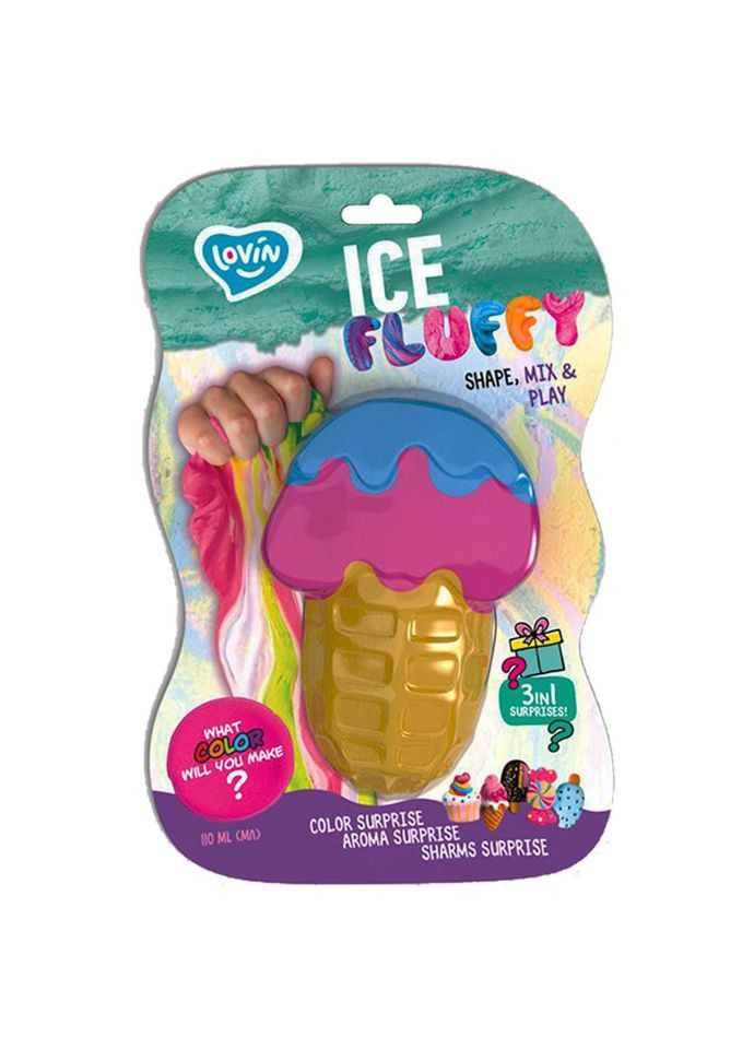 Лізун-антистрес TM Lovin Ice Fluffy ріжок 110 мл 80125 No Brand (330607180)