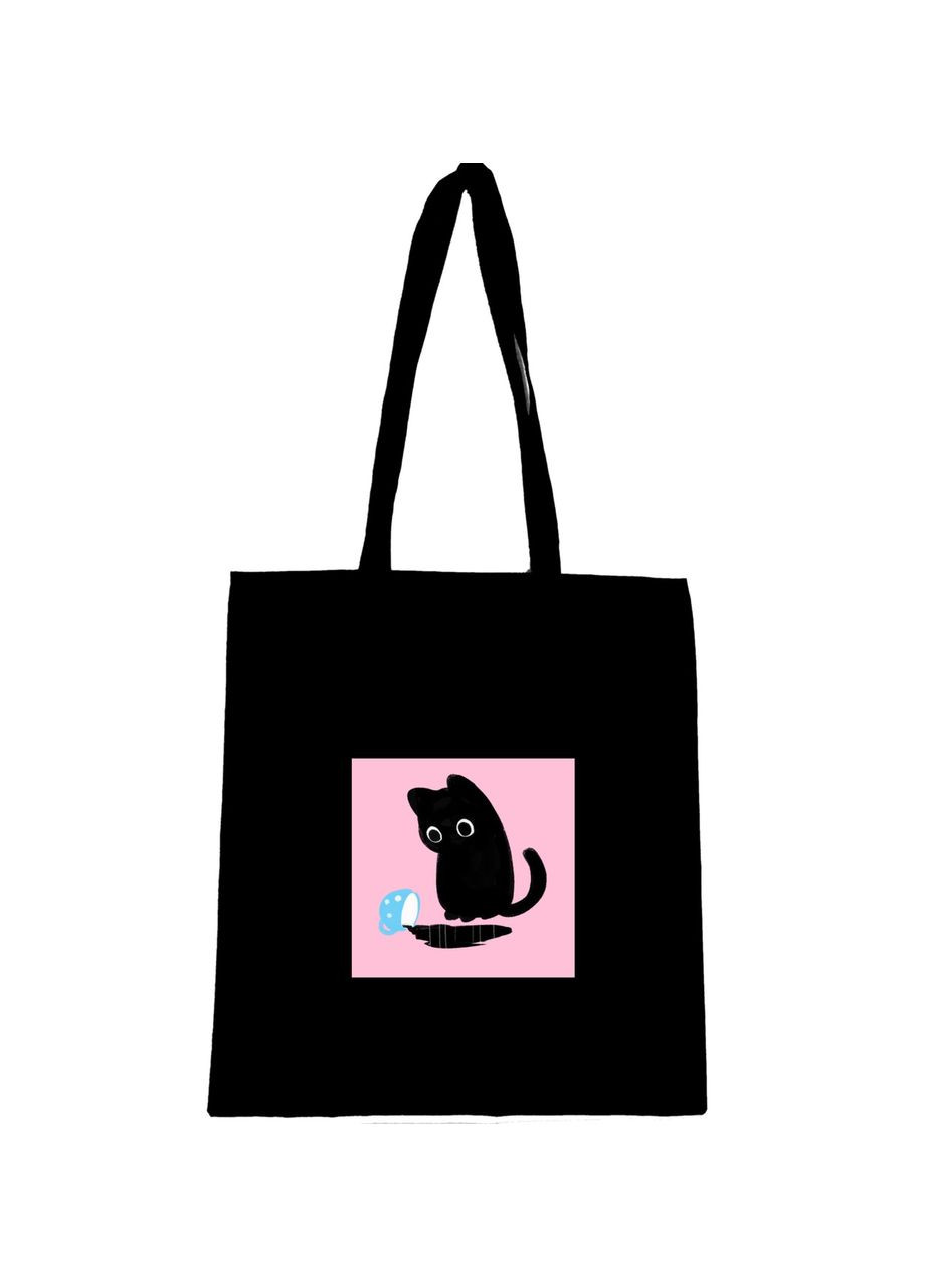 Еко сумка шопер торба з малюнком " Шкідливе кошеня " Handmade (292713476)