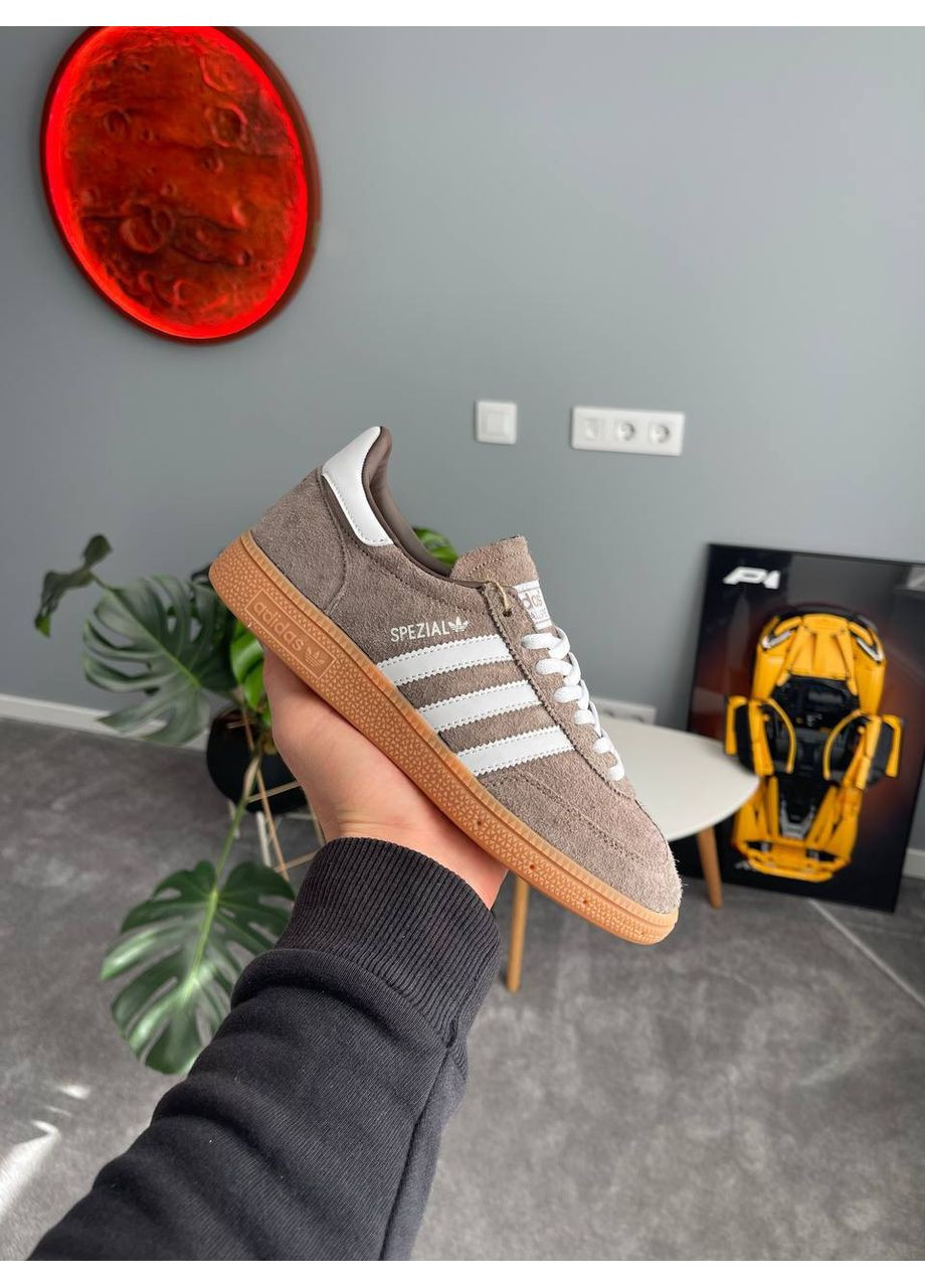 Бежеві Осінні кросівки чоловічі і жіночі adidas spezial handball beige | адідас спеціал бежеві No Brand