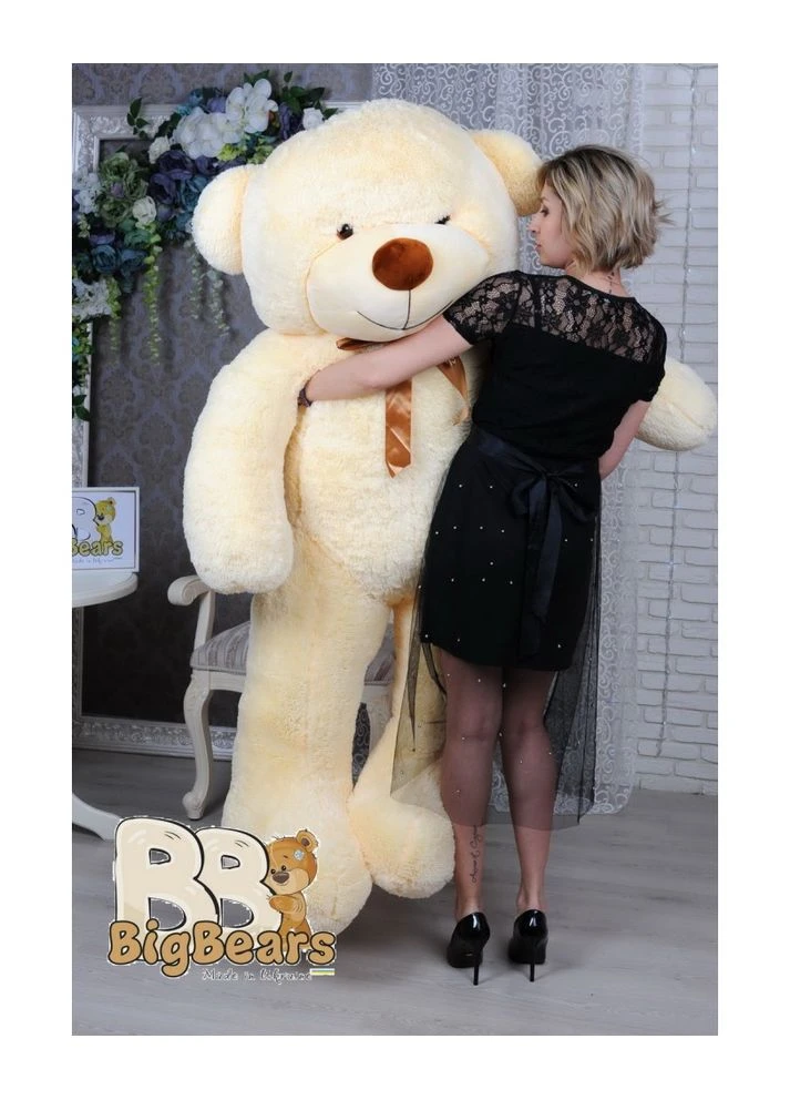 Ведмедик плюшевий 200 см. Персик КІ-81-1122 No Brand (389878745)