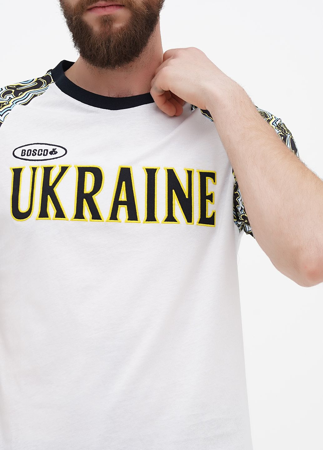 Біла футболка спортивна sport україна Bosco