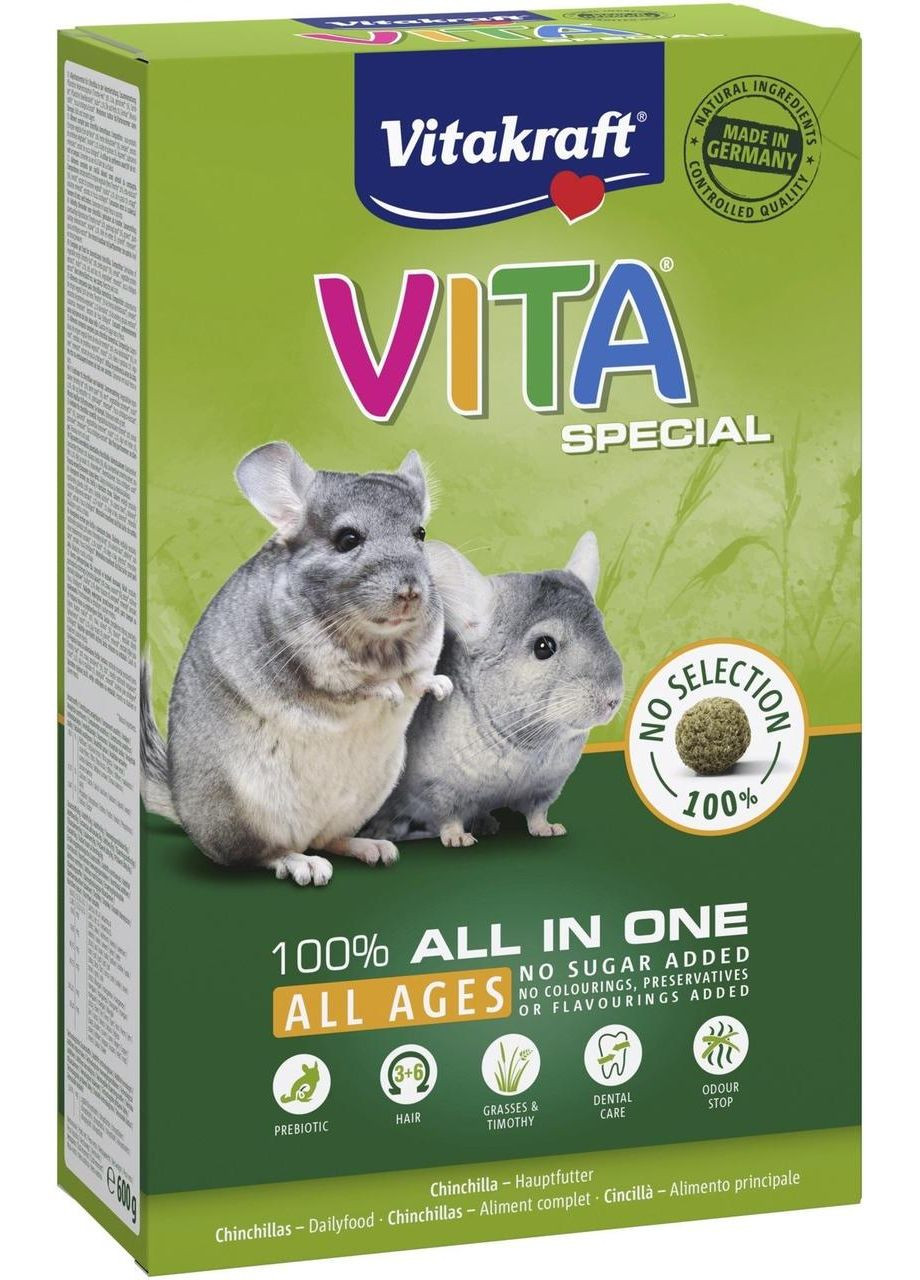 Корм Vita Special для шиншил, 600 г Vitakraft (365593396)