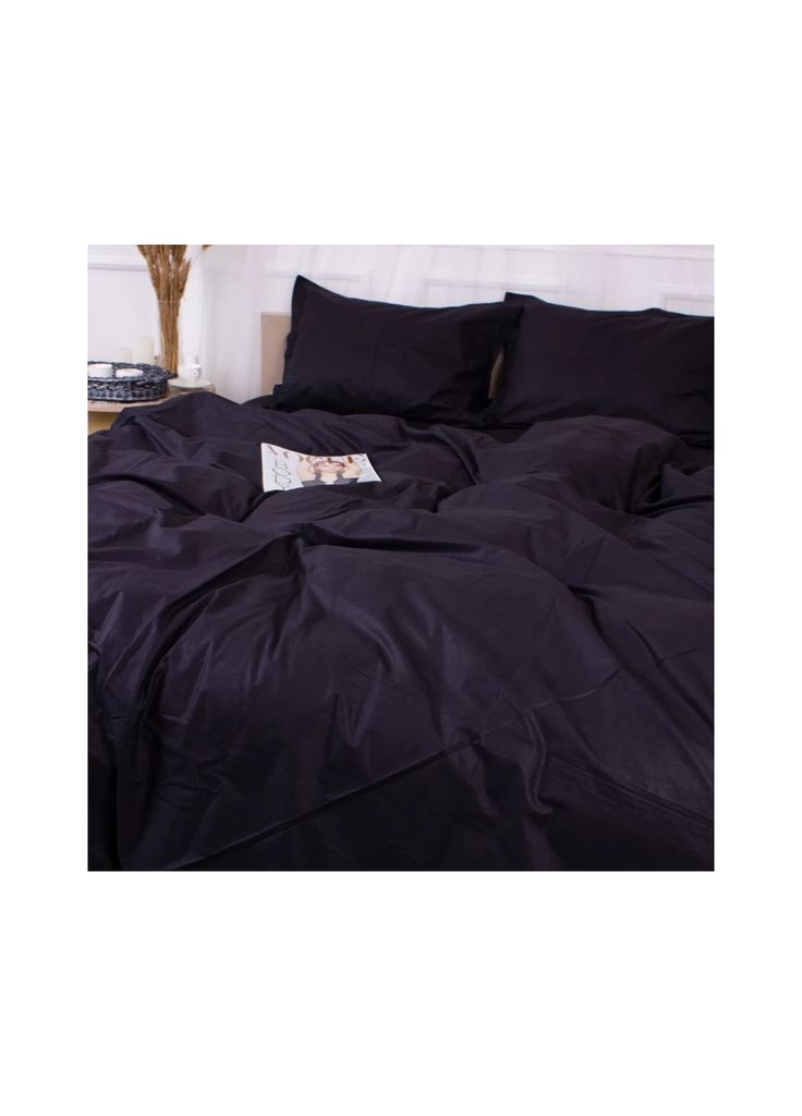 Постільна білизна (m453347) Mirson Poplin Line 099 Black 110x140 (366565372)