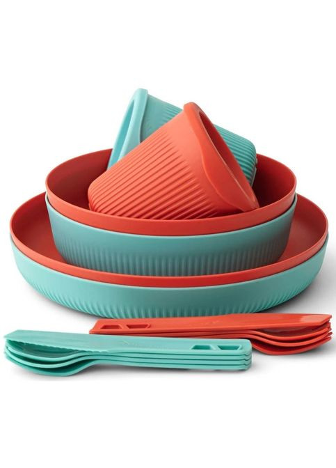 Набір посуду Passage Dinnerware Set, 2P, 14 Piece ЗеленийПомаранчевий Sea To Summit (296261955)