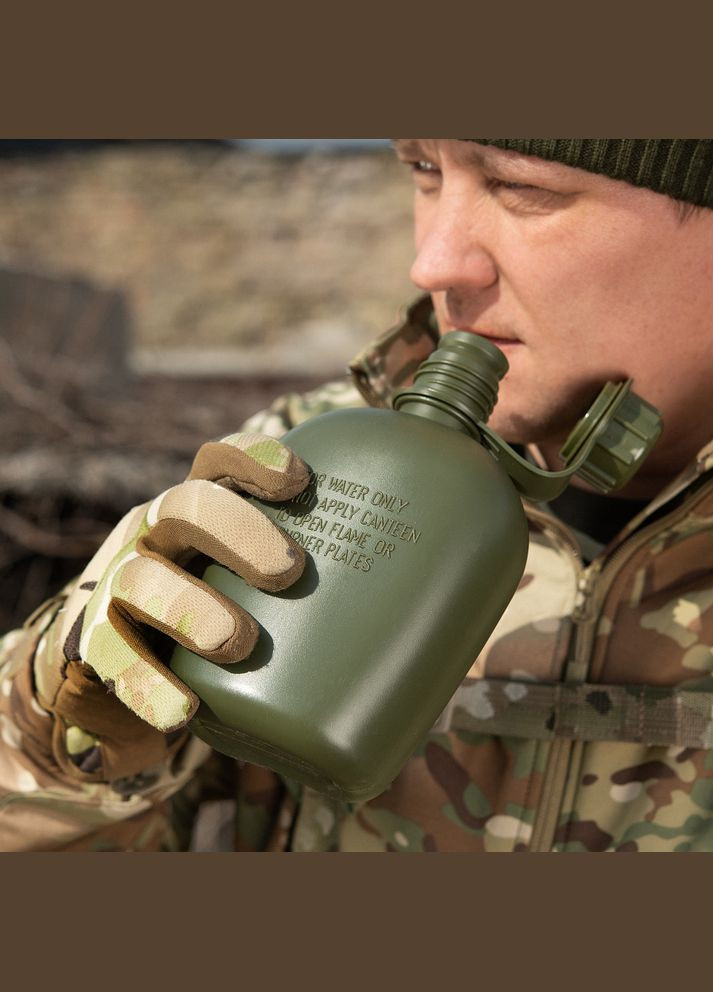 Фляга пластиковая 1л. хаки M-TAC (315146989)
