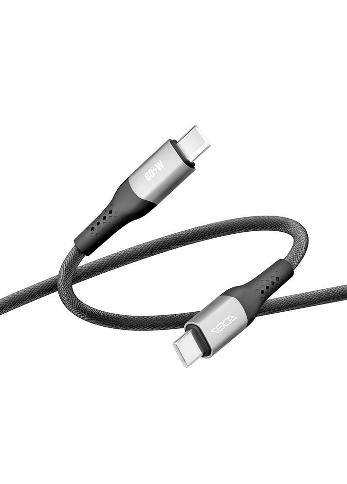 Кабель USB Type-C до USB Type-C / Провід шнур юсб тайп сі на юсб тайп сі для швидкої зарядки та передачі даних 1,2м Ridea (334298461)