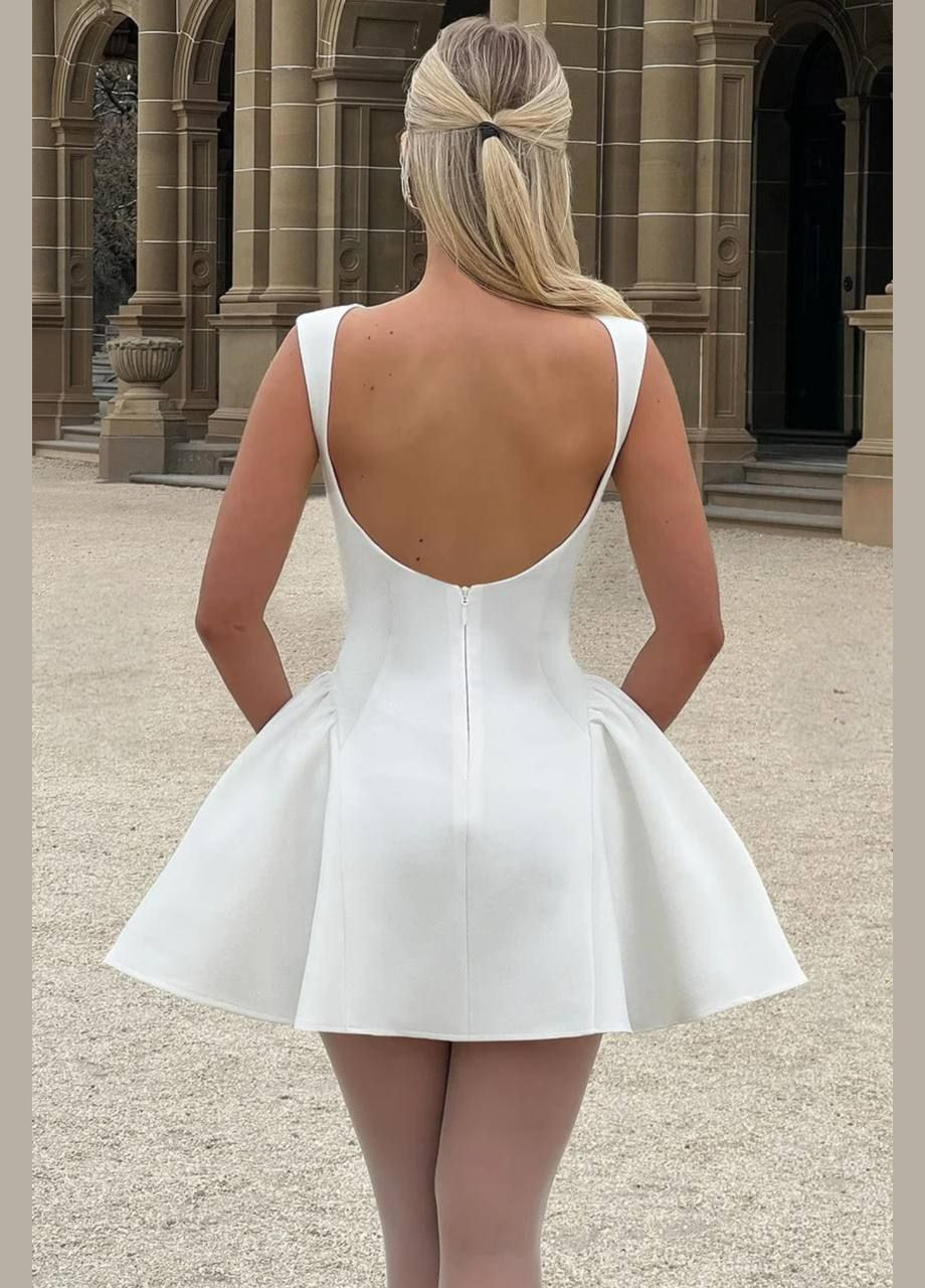 Молочна святковий, коктейльна, ділова, кежуал, вечірня жіноча сукня кльош FINO Mode