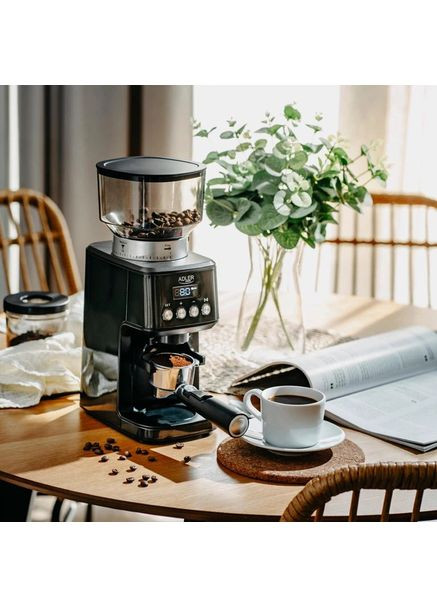 Кавомолка AD 4300, 180 Вт, 31 рівень помелу, імпульсний режим, контейнер 300 г Adler (372908592)