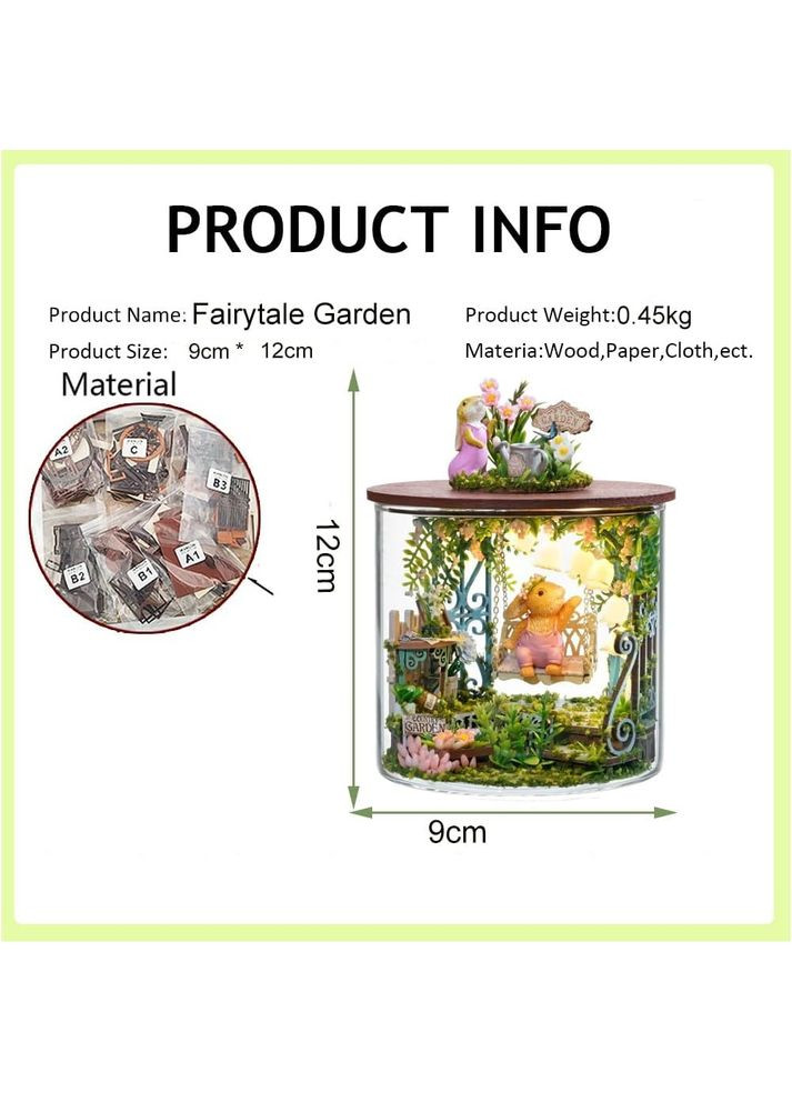 Румбокс 3D конструктор Казковий сад Fairytale Garden Інтер'єрний в колбі B-113 No Brand (362452825)