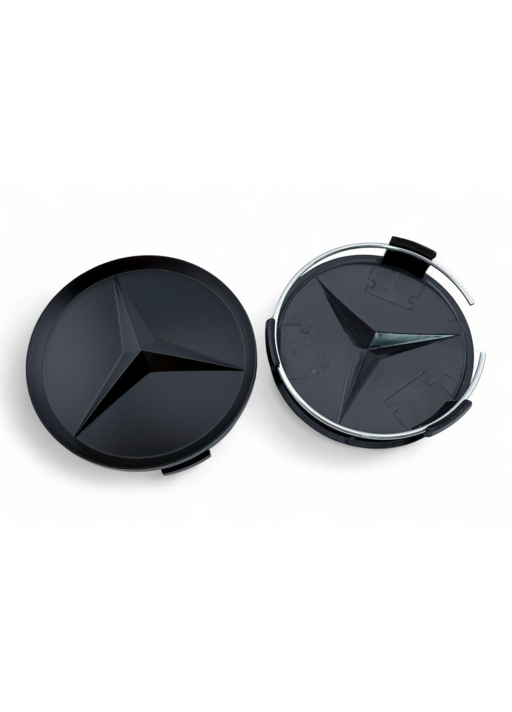 Колпачок в диски Мерседес заглушка для дисков Mercedes 75/70 мм. Old Style Черный мат (1 шт.) Mercedes-Benz (354698312)