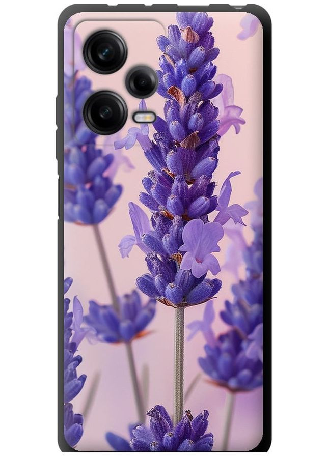 TPU чорний чохол 'Лаванда' для Endorphone Xiaomi Redmi Note 12 Pro 5G (285119178)