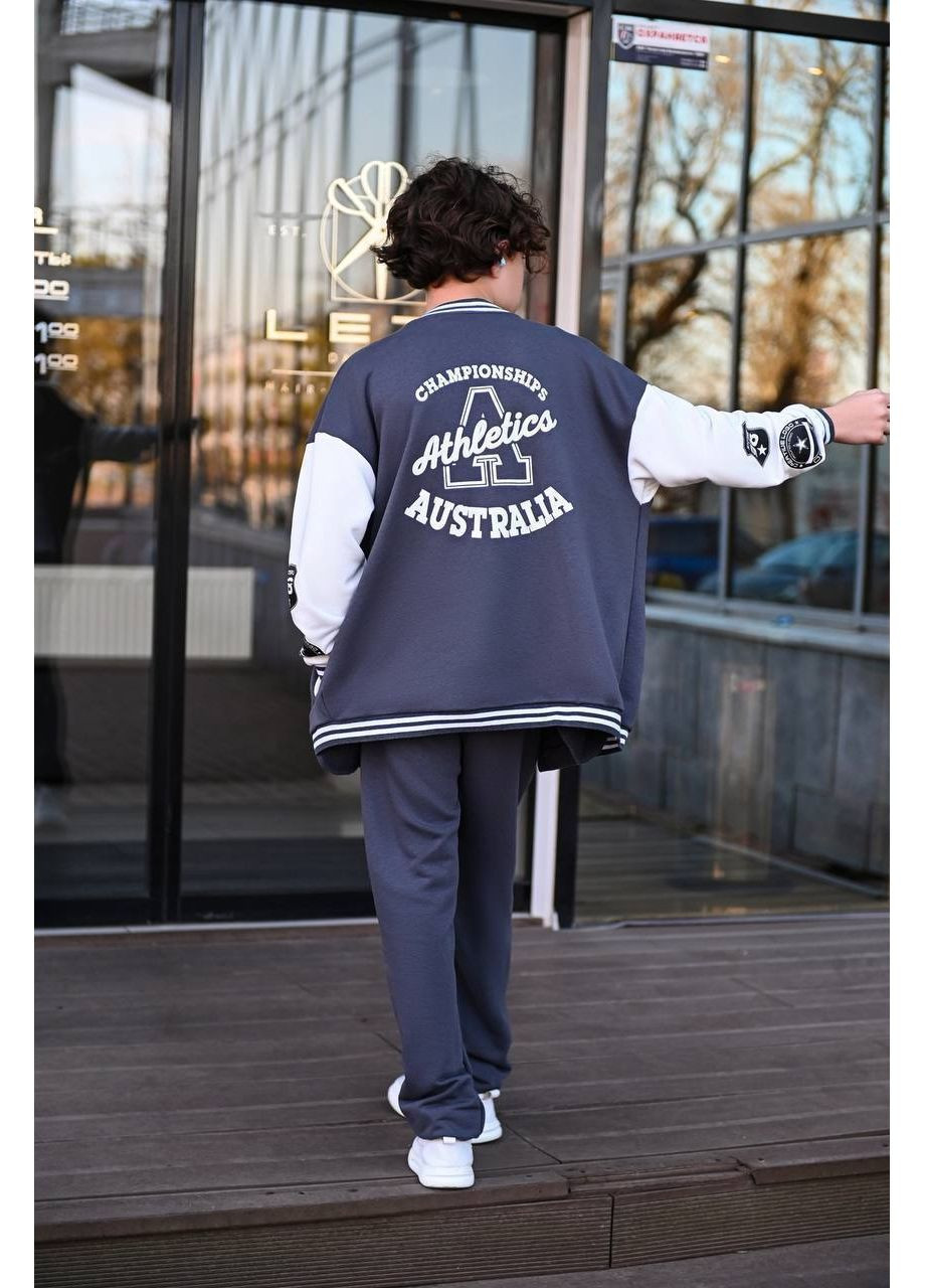 Підлітковий костюм з бомбером оверсайз ЗАМІРИ В ОПИСІ Vione (370284873)